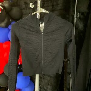 Zara Black Bomber Jacket Structured and Stylish